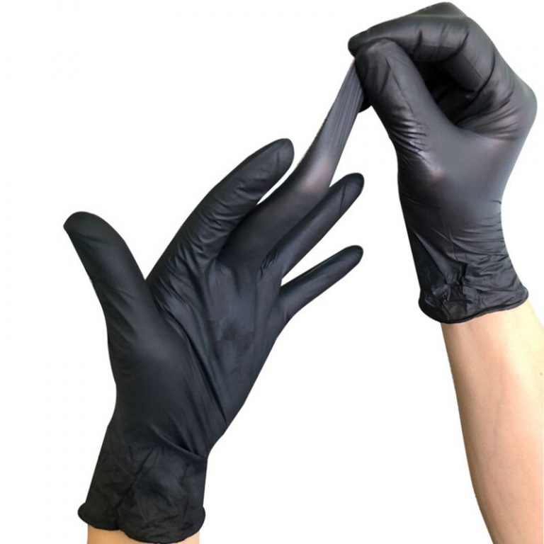 Перчатки нитриловые Household Gloves черные (упаковка 50 пар)