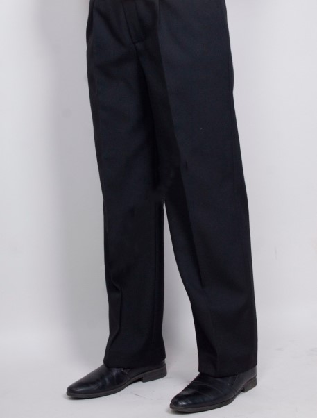 Брюки п/ш для кадетов без лампасов цв. черный