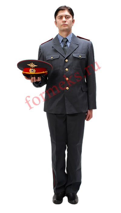 Китель муж. п/ш МВД  арт.тк.2311 цв. серый