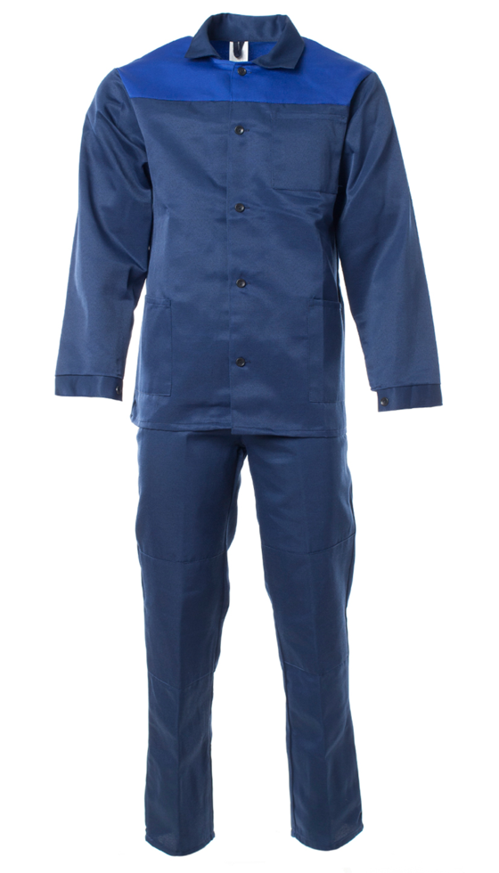 Костюм мужской «Стандарт» куртка, брюки  цвет: т.синий, васильковый