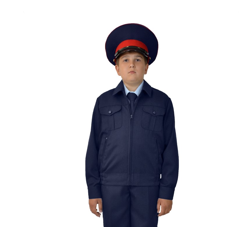 Куртка п/ш для кадетов муж цв. синий(1378)