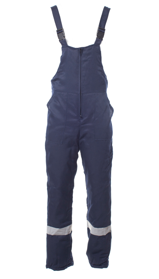 Полукомбинезон утеплённый мужской «СТАНДАРТ» цв. т.синий тк.Грета