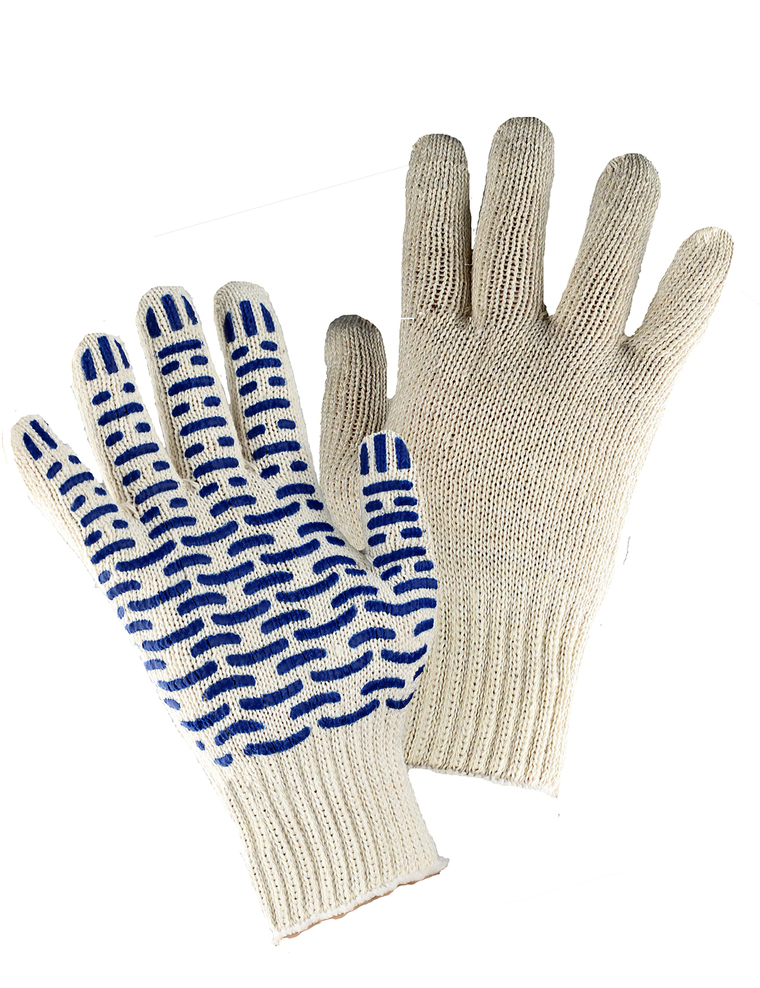 Перчатки х/б 7,5кл. Люкс ПВХ-Волна