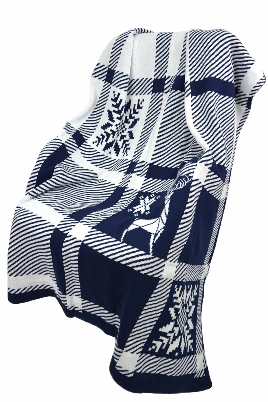 Плед вязаный 