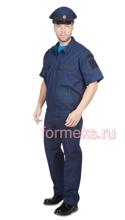Костюм летний повседневный (к/р) для военнослужащих, тип А цв. синий
