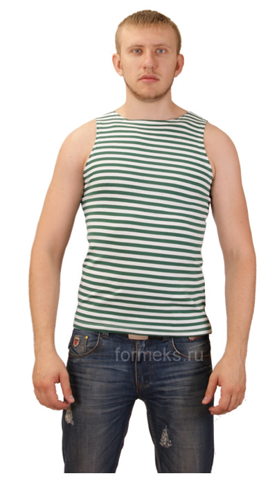 Тельняшка-майка х/б трикотажная цв. 